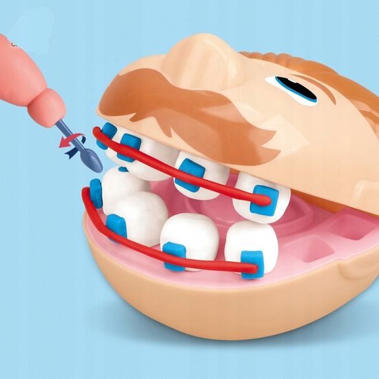 Modelovací plastelína Dětský zubař s příslušenstvím