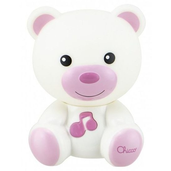 Chicco noční světlo Medvídek růžové