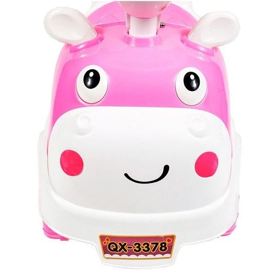 Dětské mini odrážedlo Kravička - růžové