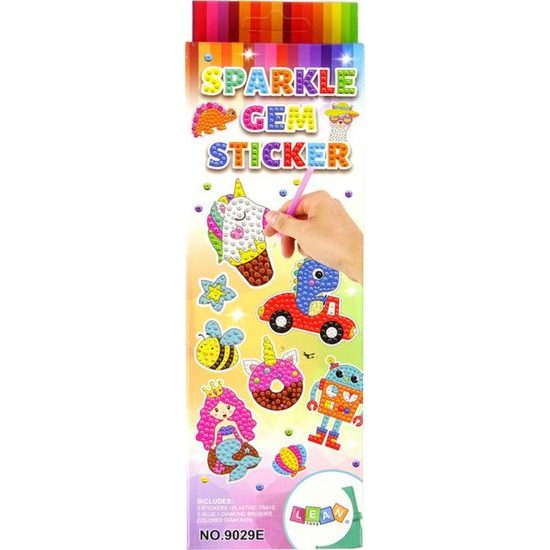 Diamantové vylepovací samolepky s flitry