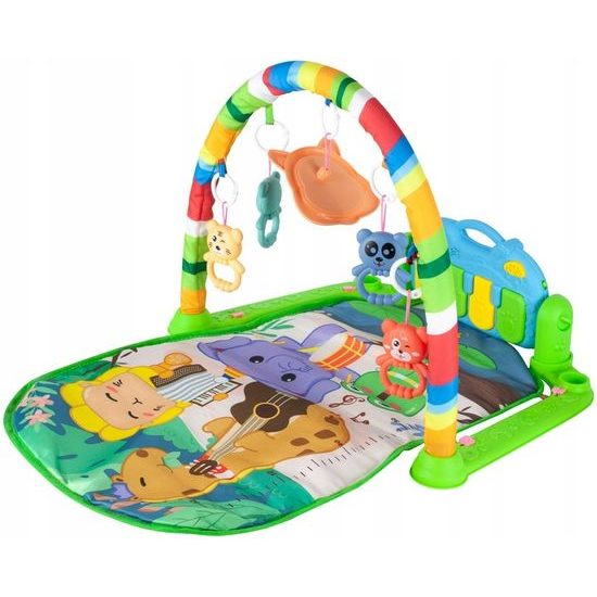 Hrací deka s piankem Harmonika zelená