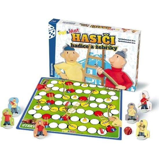 Hasiči hadice a žebříky Pat a Mat - společenská hra