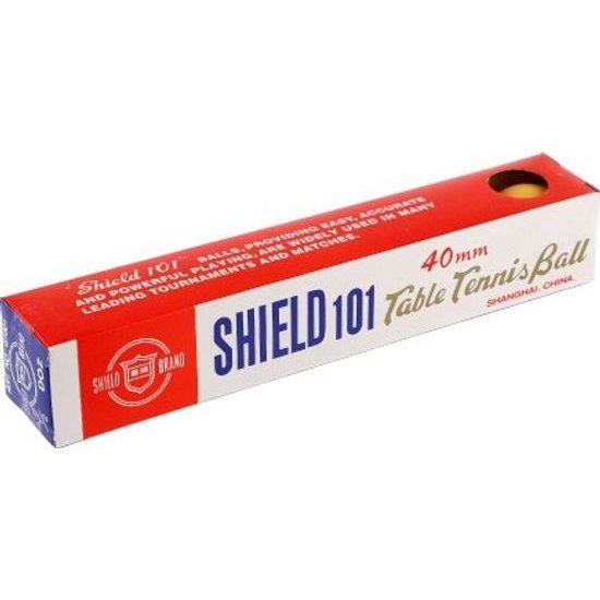 Míčky na stolní tenis SHIELD - bezešvé oranžové 6ks