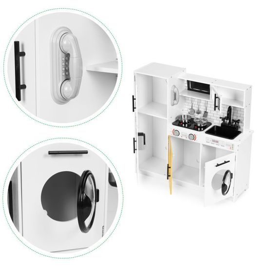 Ecotoys velká dřevěná kuchyňka Daily Kitchen