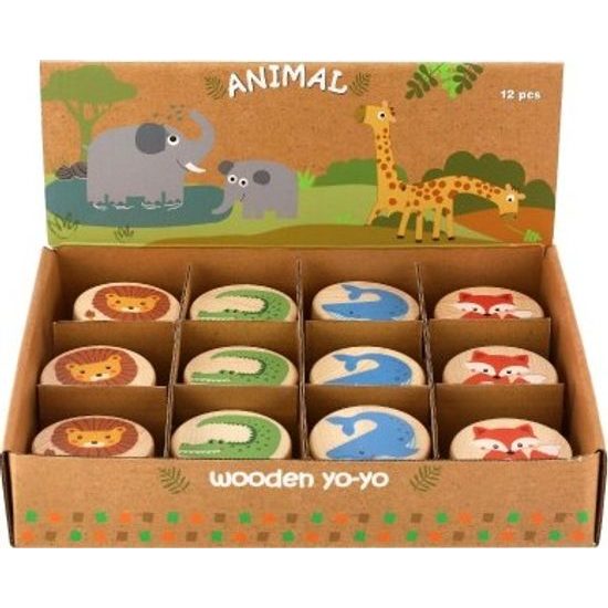 Jojo dřevěné - zvířátka - mix 4 druhy