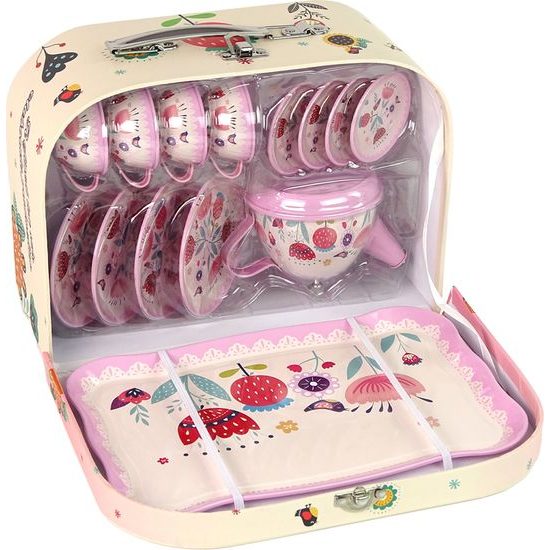 Dětská sada na čaj nebo kávu v kufříku