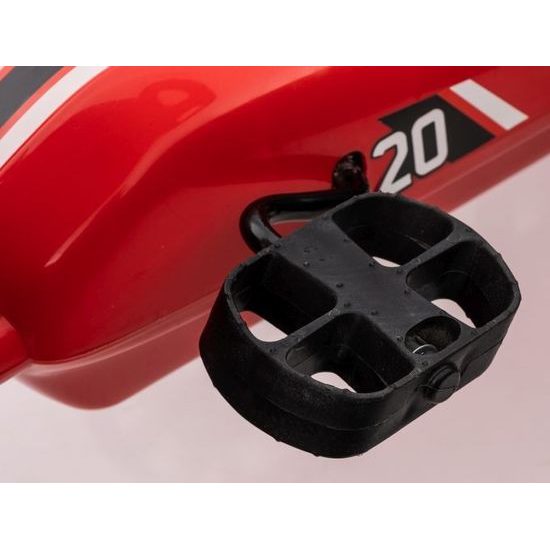 Dětská šlapací motokára s nafukovacími koly Formule 208 - červená