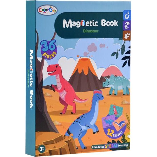 Magnetické puzzle dinosauři 36 dílků
