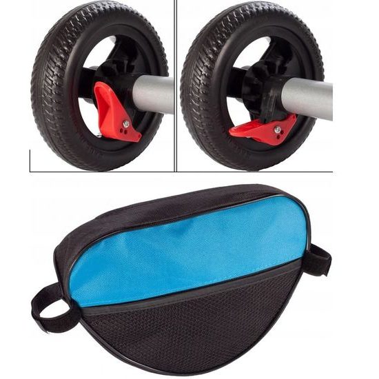 SMONTOVÁNO dětská tříkolka 3v1 s otočným sedadlem S360 modrá