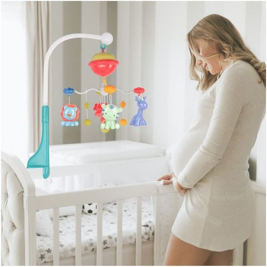 Kolotoč nad postieľku s projektorom a diaľkovým ovládaním Bed Bell