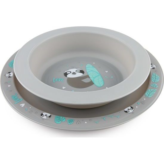 Canpol Babies Canpol babies Plastová sada nádobí Exotic Animals - Lenochod