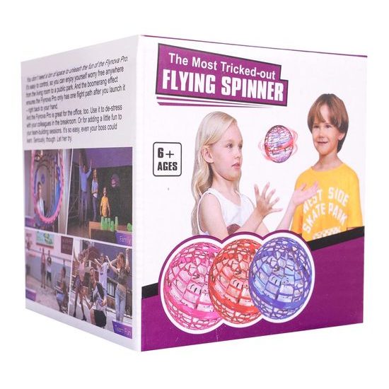 Létající koule s dálkovým ovladačem Flying Spinner - červená