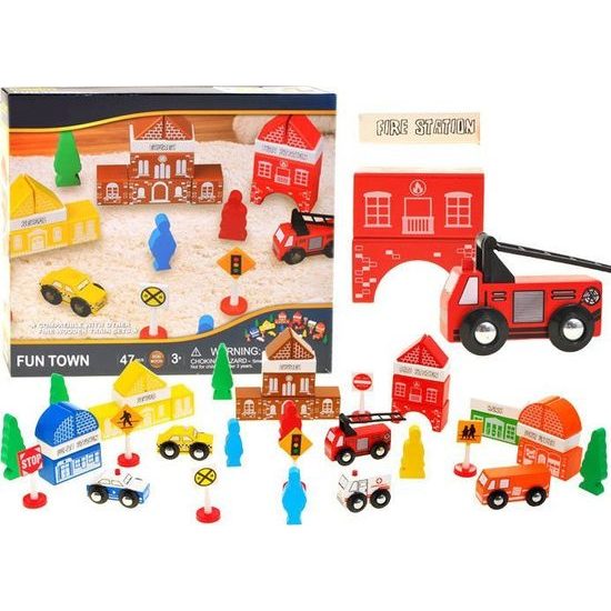 Dřevěné kostky MĚSTSKÝ hasičský sbor