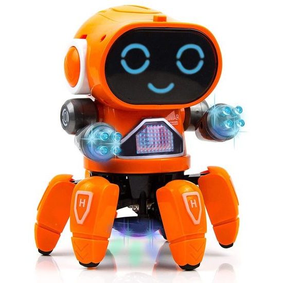 Interaktivní tančící robot na dálkové ovládání Boot Pioneer oranžový