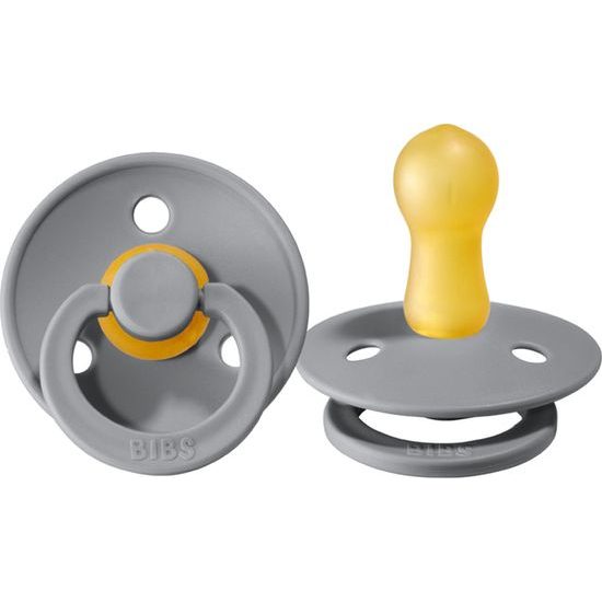 BIBS Dudlík z přírodního kaučuku 0m+ 1ks, světle šedý