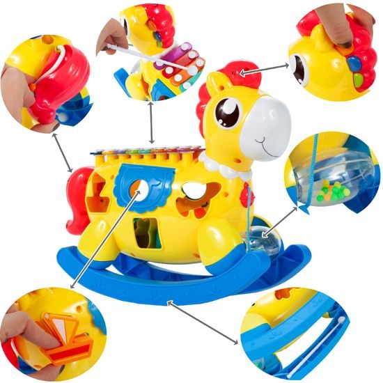 Haunger interaktivní koník s cimbálky Music Horse