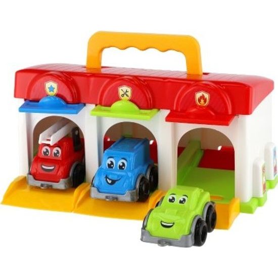 Garáž s autíčky 3ks + doplňky