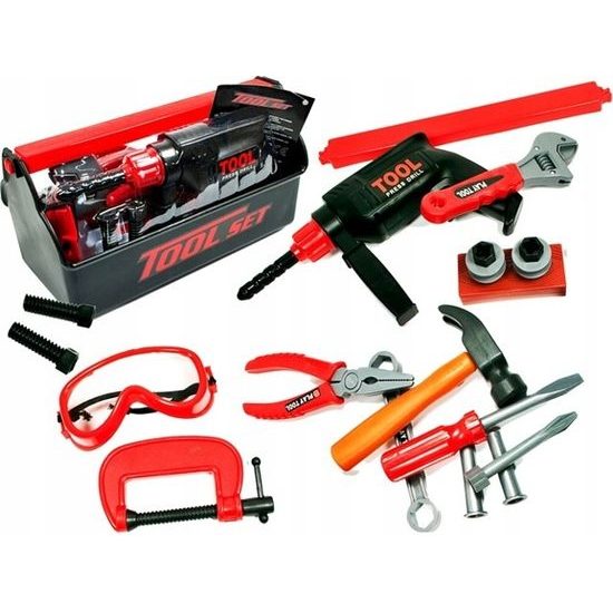 Sada dětského nářadí ve skříňce Tool Set