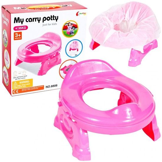 Dětský cestovní nočník Travel Potty růžový