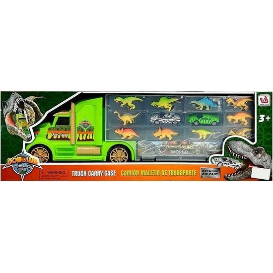 Kamionový transportér s dinosaury