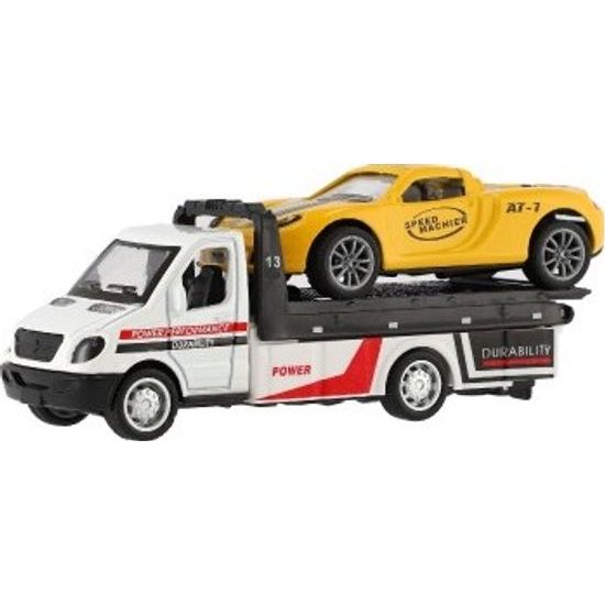 Auto odtahovka + auto - na zpětné natažení - mix druhů