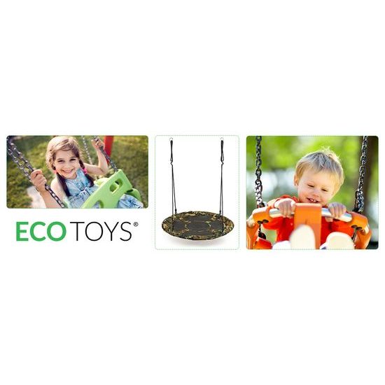 Ecotoys dětská houpačka Čapí hnízdo Army