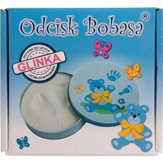 Sada na otisk dětské ručky - modrá