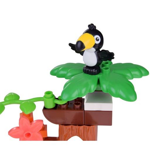 Konstrukční stavebnice se zvířátky Animal Jungle 41 dílků