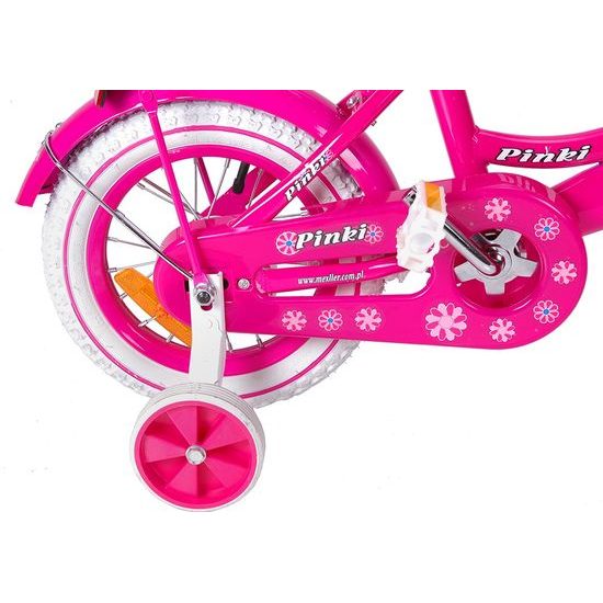 Dětské kolo Mexller Pinki s vodící tyčí růžová 12"