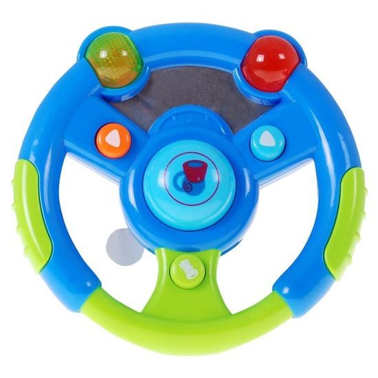 Majlo Toys interaktivní volant s příslušenstvím pro nejmenší se světlem a zvukem Smart Ride