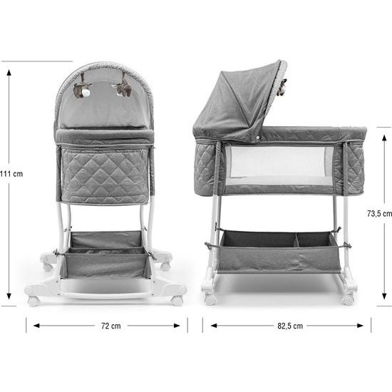 Milly Mally Multifunkční dětská postýlka Dream On - Stone