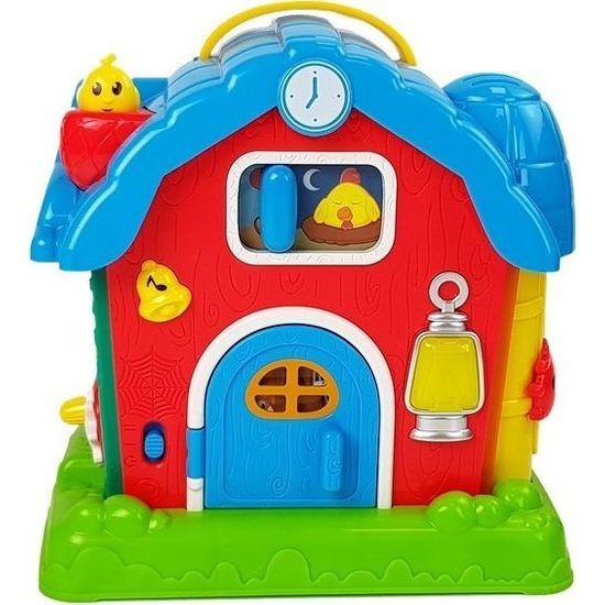 Dětská stodola pro zvířata se zvuky - červená