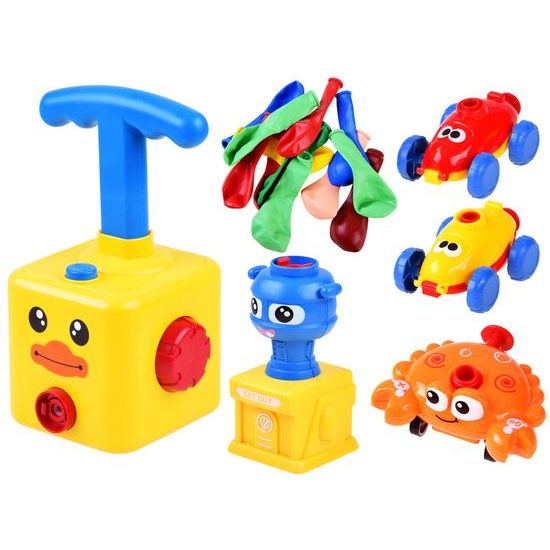 Odpalovač autíček s nafukovacími balónky Power Balloon