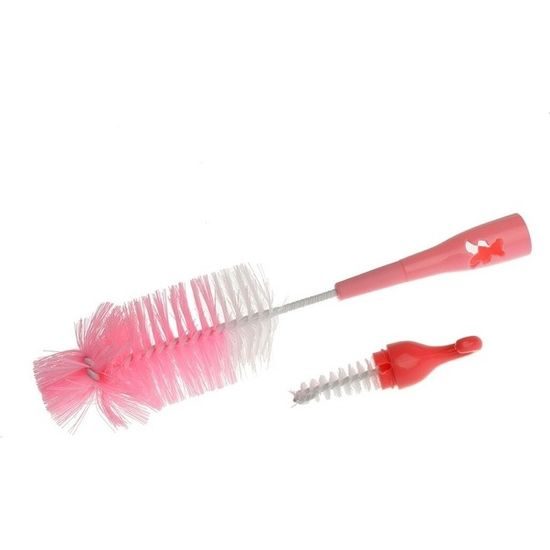 Kartáč na láhev a dudlík Akuku barevný