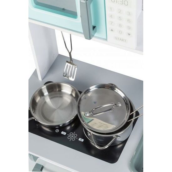 Ecotoys dětská dřevěná kuchyňka s příšlušenstvím