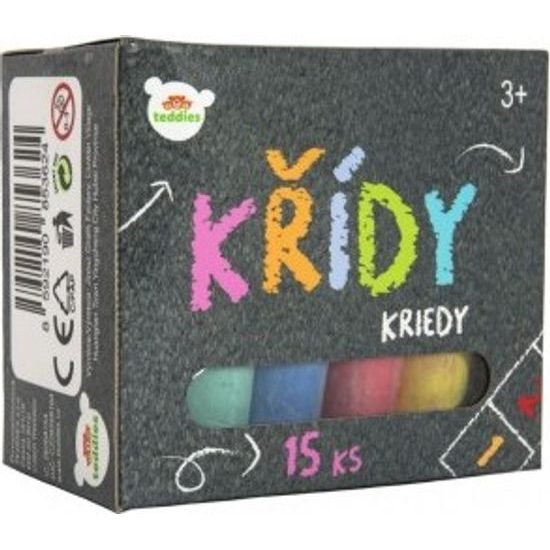 Křídy barevné chodníkové 15ks