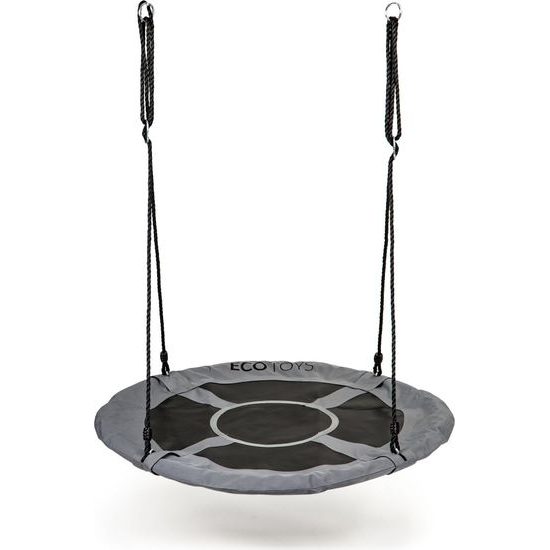 Ecotoys dětská houpačka Čapí hnízdo šedá