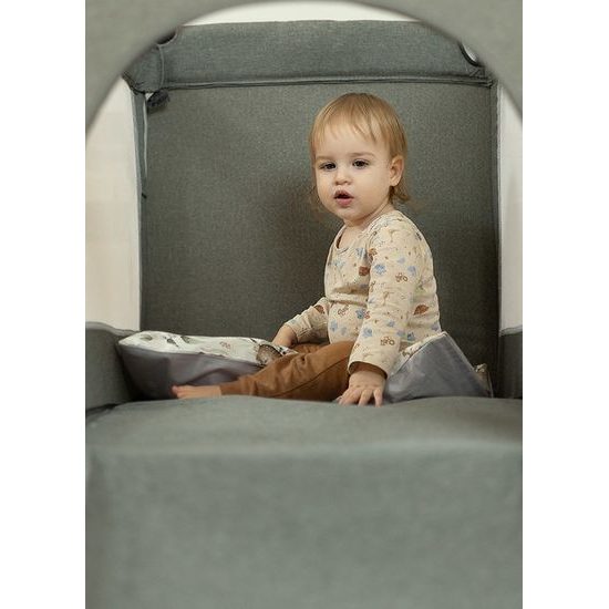 Dětská cestovní postýlka CARETERO ESTI se stahovací bočnicí mint
