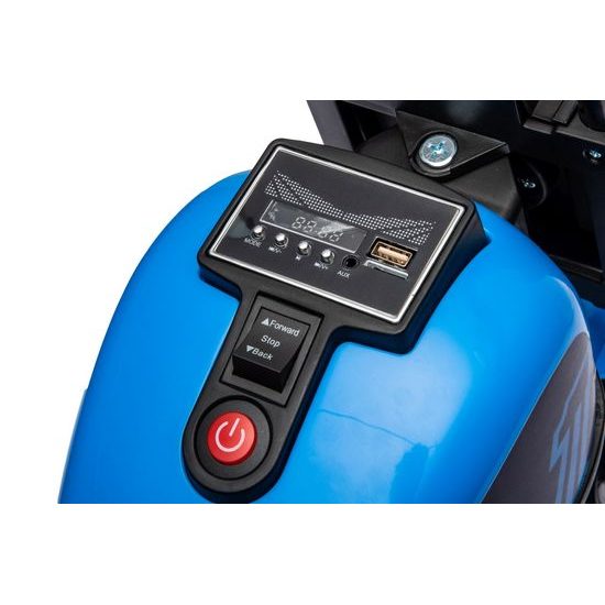 Dětská elektrická motorka Faster - modrá