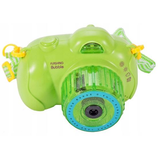 Bublifuk na baterie fotoaparát Flashing Bubble zelený