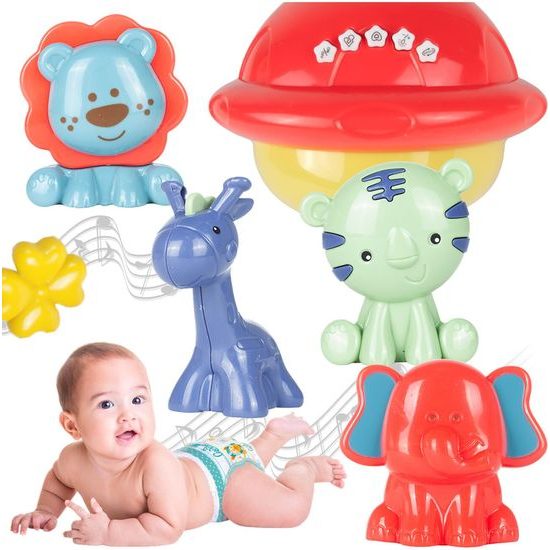 Kolotoč nad postieľku s projektorom a diaľkovým ovládaním Bed Bell