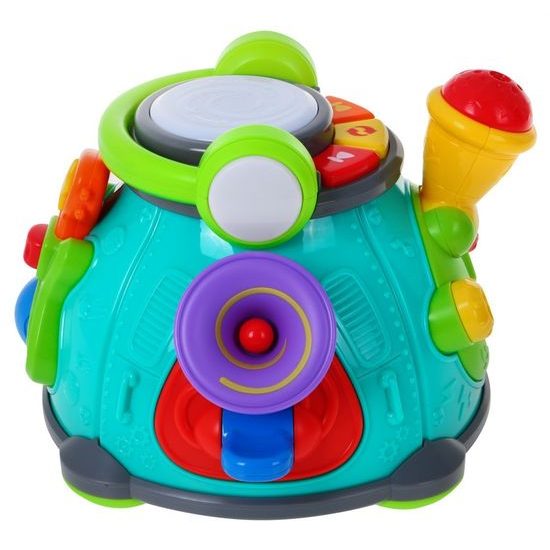 Huile Toys multifunkční bubínek pro nejmenší se světly a zvuky Little Karaoke