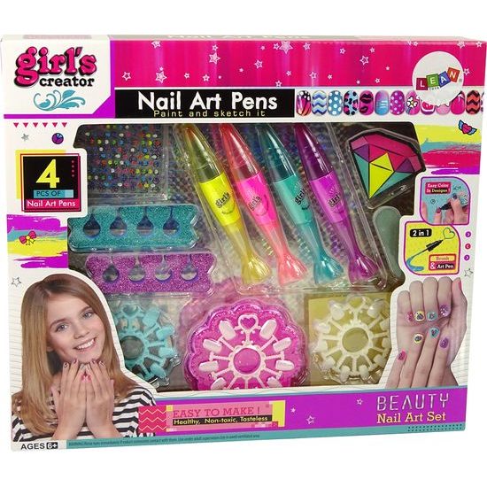 Sada k lakování nehtů s fixy