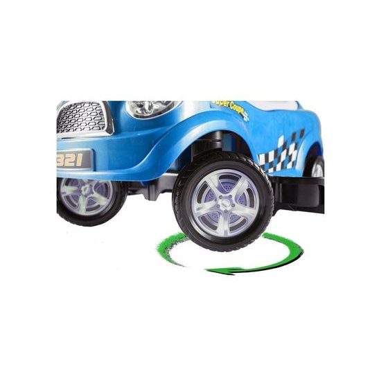 Odrážedlo Super Coupe s vodící tyčí 3v1 modre