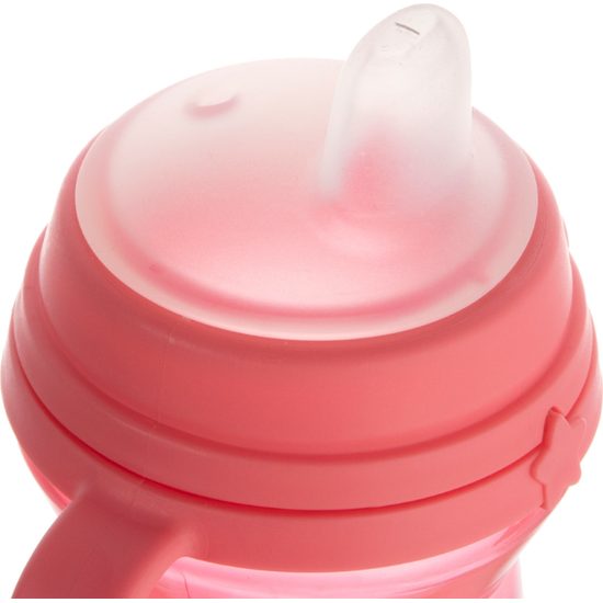 CANPOL babies Hrneček se silikonovým pítkem FirstCup 150ml růžový