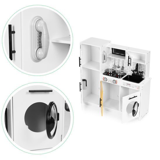 Ecotoys velká dřevěná kuchyňka Daily Kitchen