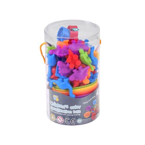 Dětská ukládačka Veselí dinosauři 48 kusů