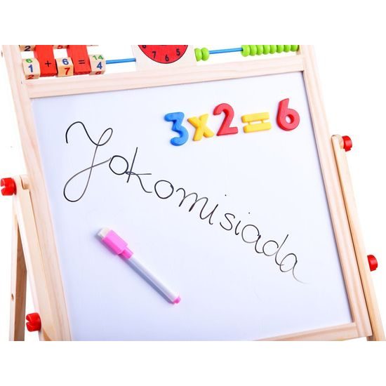 Magnetická tabule 2 v 1 s křídou + čísla