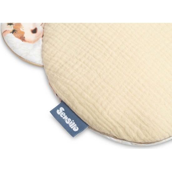 Mušelínová sada do kočárku, krémový Zajíček