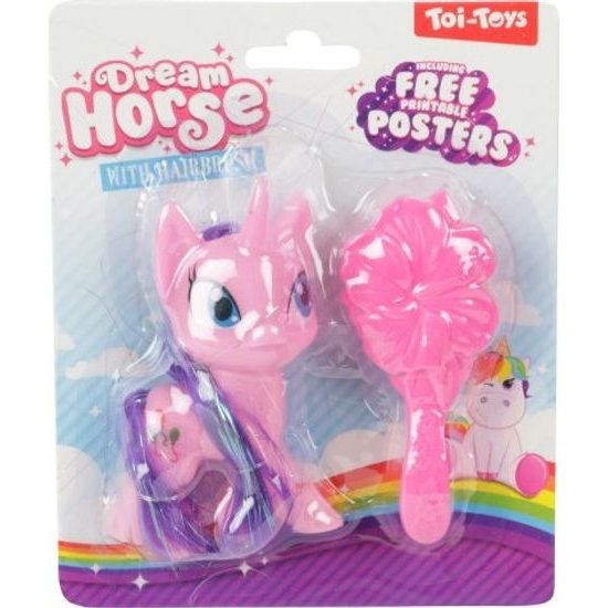 Jednorožec mini česací s hřebenem - mix 3 barvy